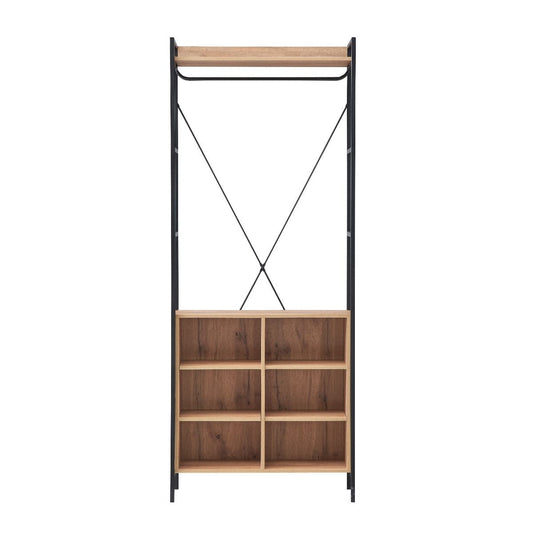 Claire-open-wardrobe-8-shelves-front