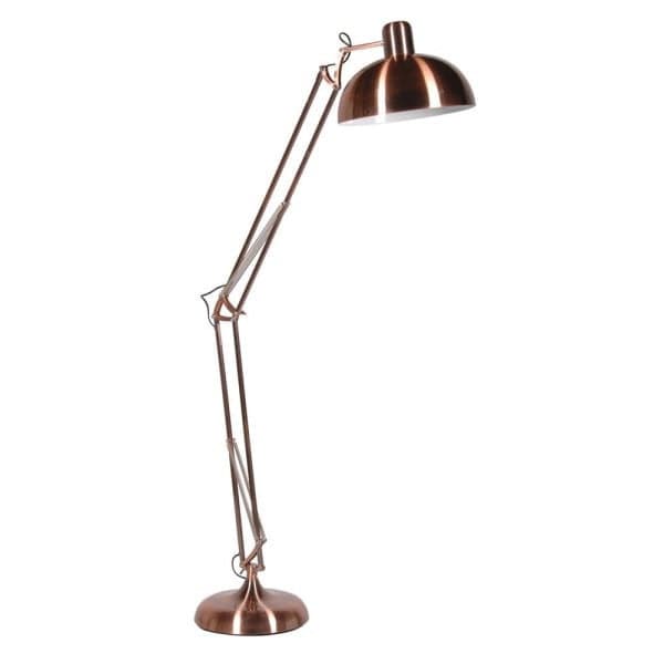 Stylish Industrial Copper Floor Lamp