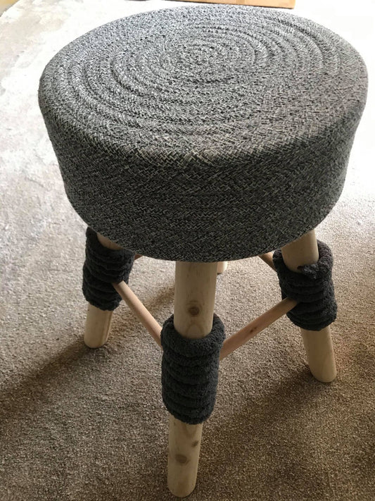 grey-woven-top-stool-top-detail