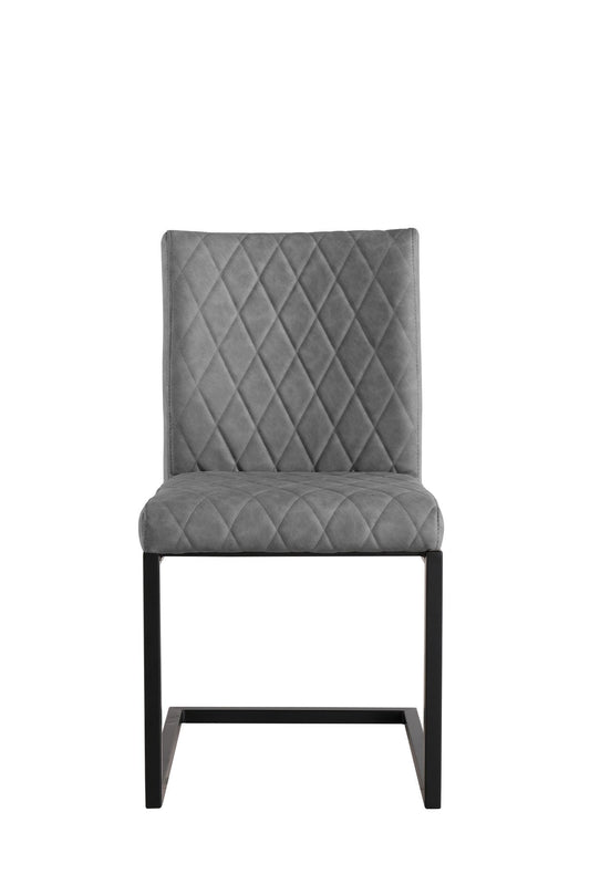 Diamond-grey-PU-dining-chair-front