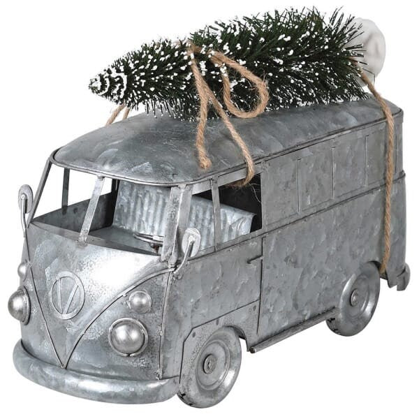 Campervan galvanizado com árvore