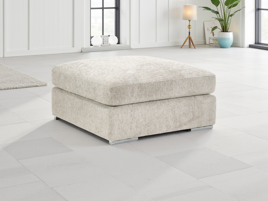 Naples Sofa Beige Footstool