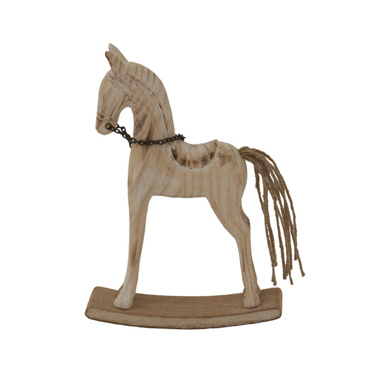Natural Rustic Rocking Horse