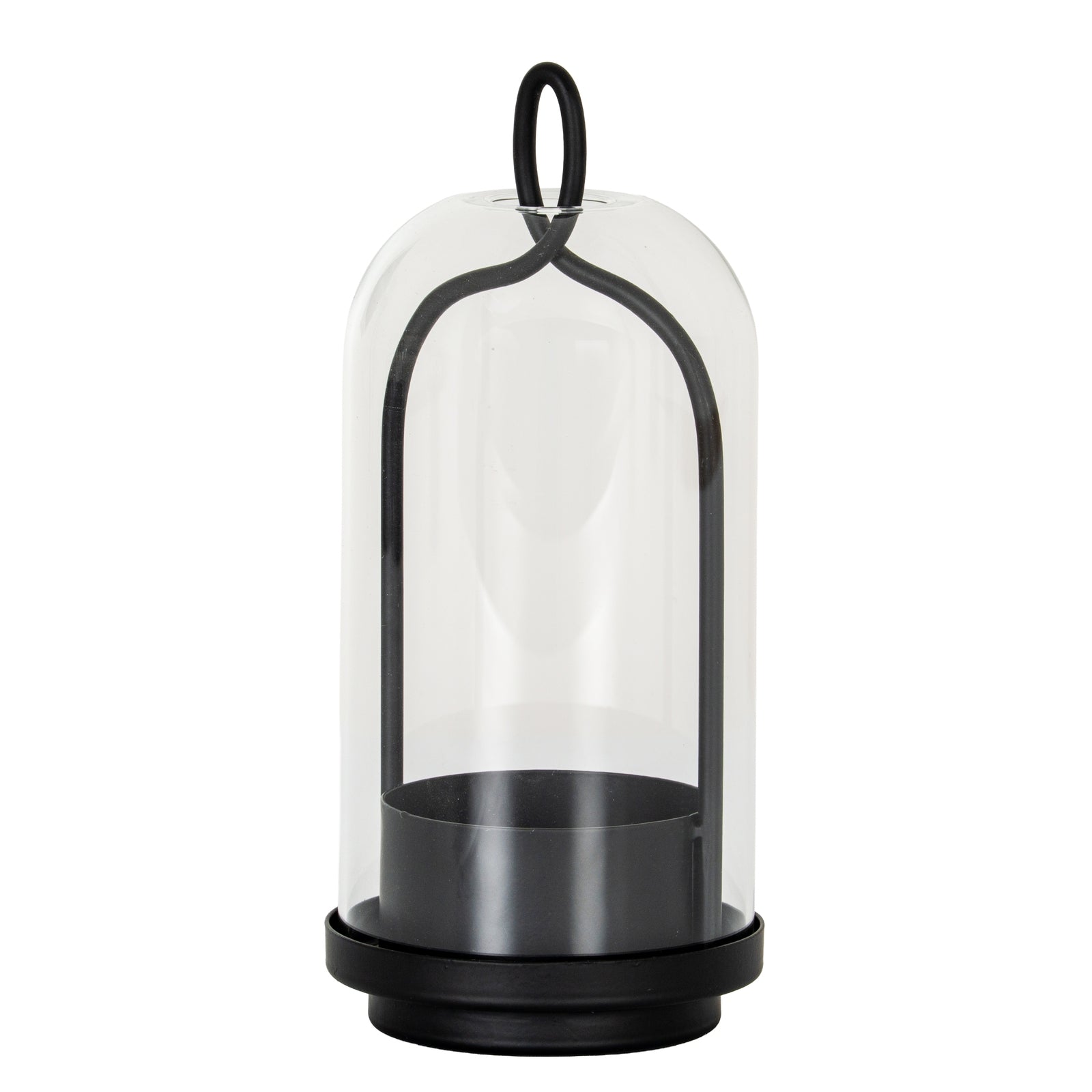 Nyx Medium Candle Holder With Glass Cloche