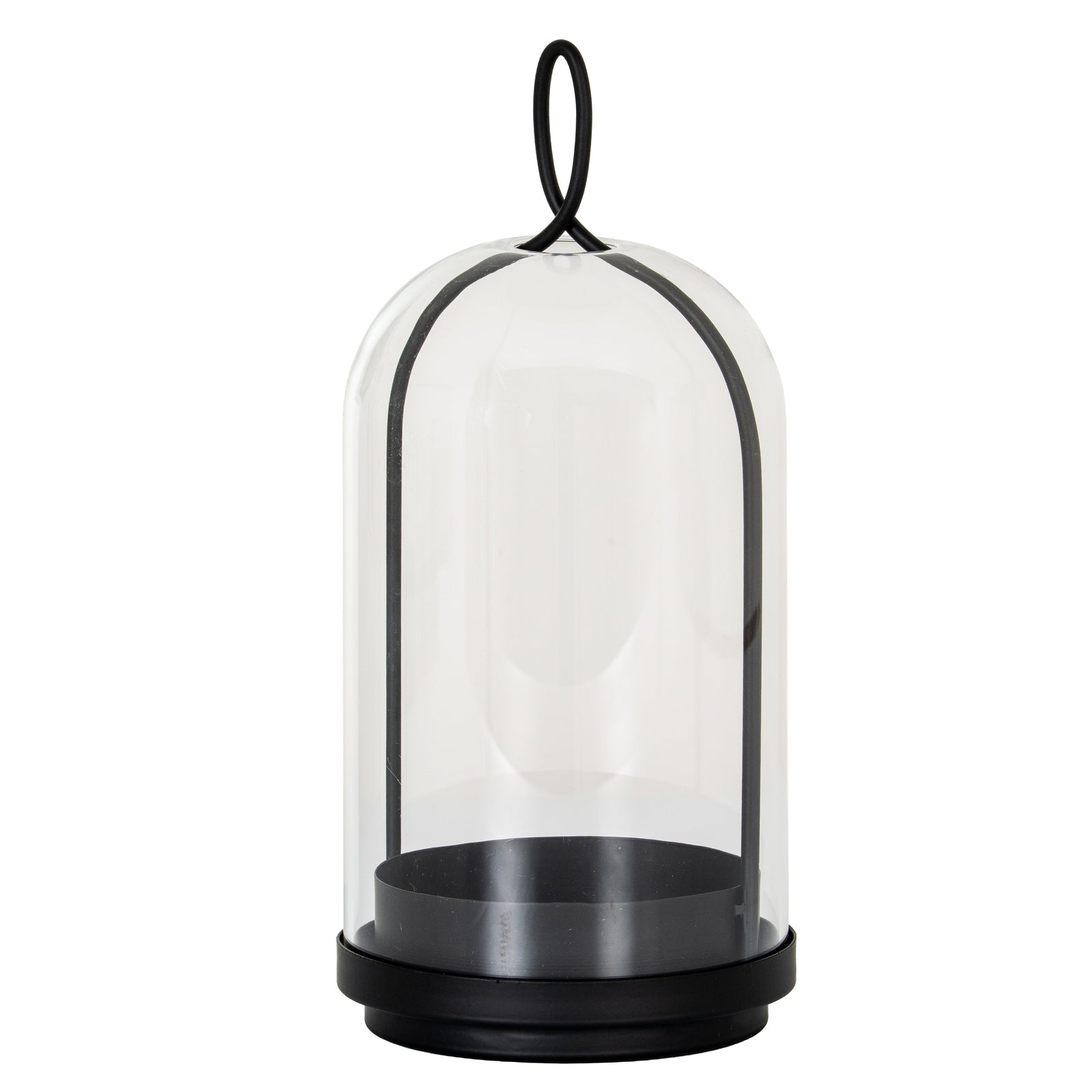 Nysa Large Candle Holder With Glass Cloche