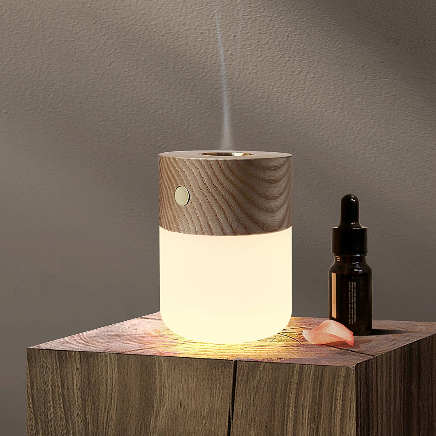 Smart Diffuser Lamp: Walnut