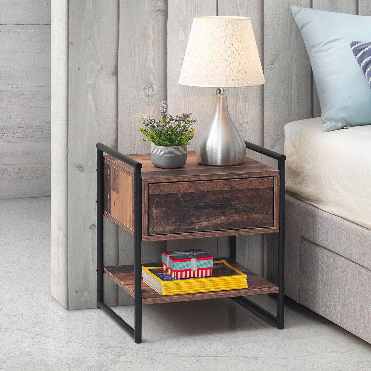 Abbey 1 Drawer Bedside