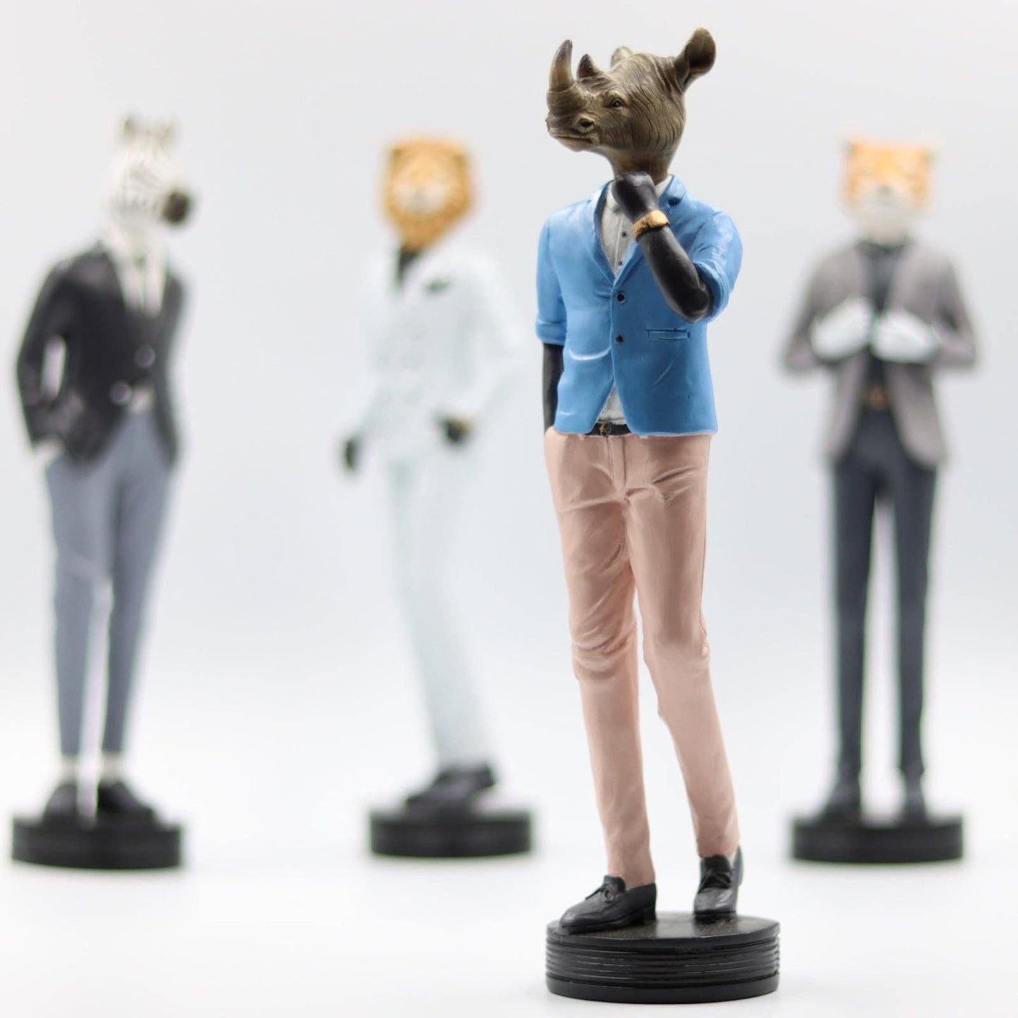 Humphrey the Rhino – Hand-Painted Polyresin Figure
