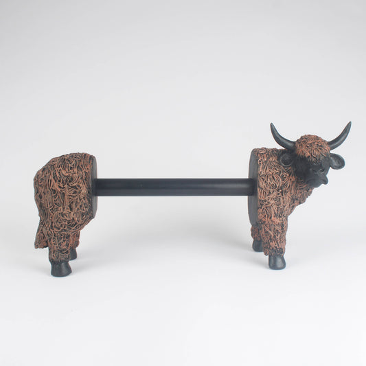 Highland Cow Toilet Roll Holder | Rustic Kitchen Decor