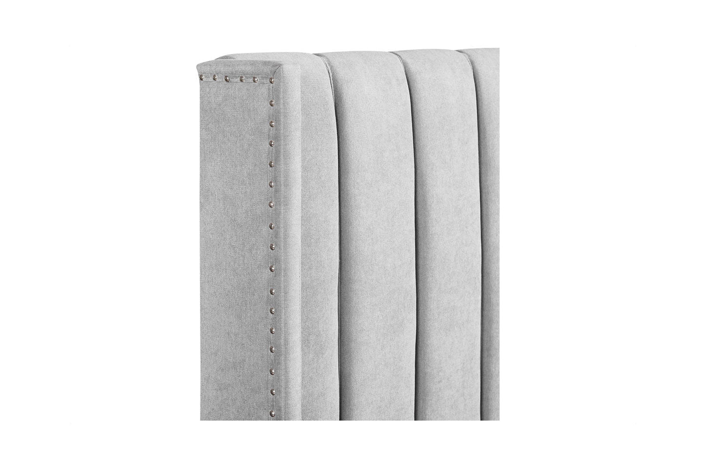 Amber Bed Frame Double Grey