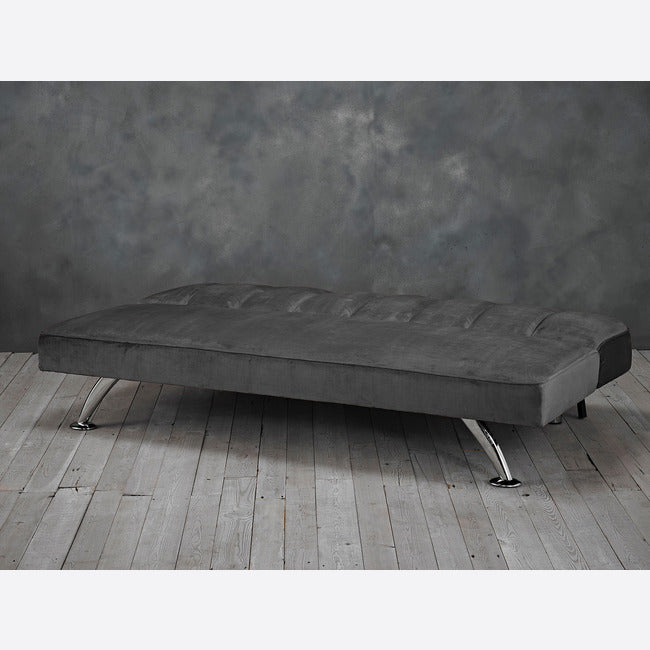 Brighton Grey Velvet Sofa Bed