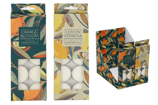 Citrus Zest Scented Tealights 10 Pack 