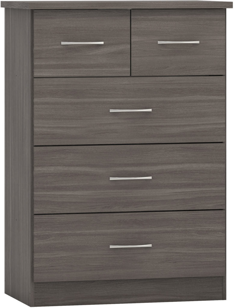 Nevada-2-door-wardrobe-set-black-grain-chest