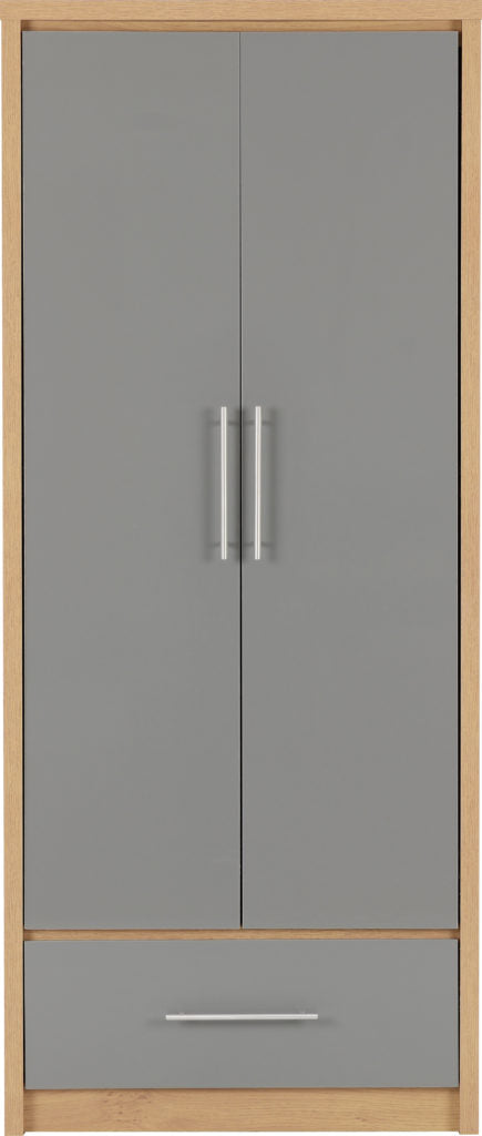 Seville-wardrobe-with-drawer-grey-front