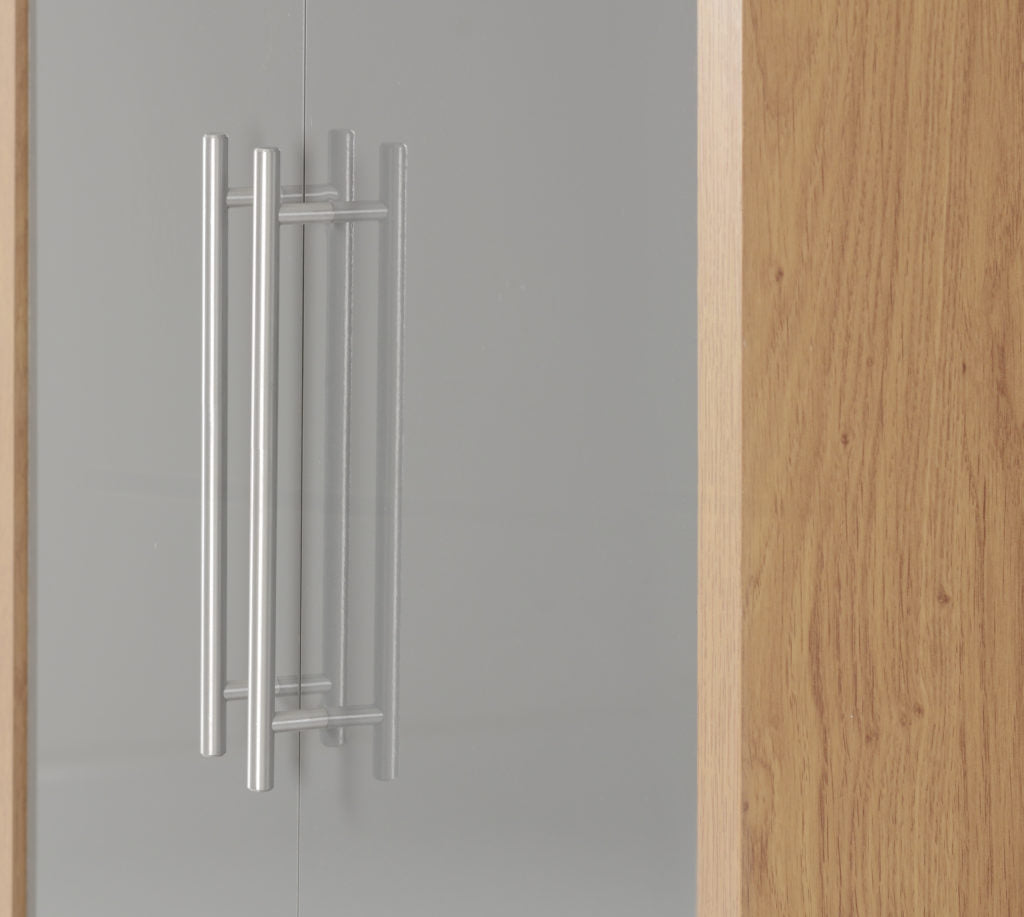 Seville-wardrobe-with-drawer-grey-handles