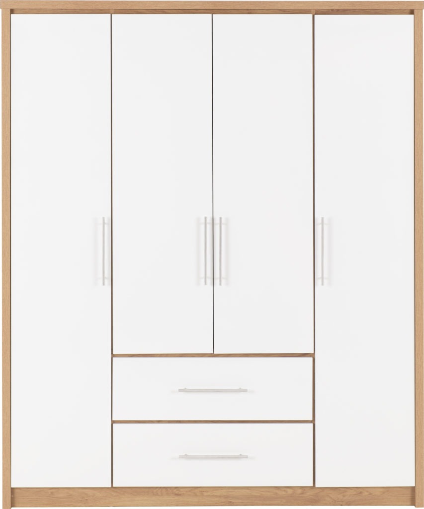 Seville-4-door-wardrobe-white-front