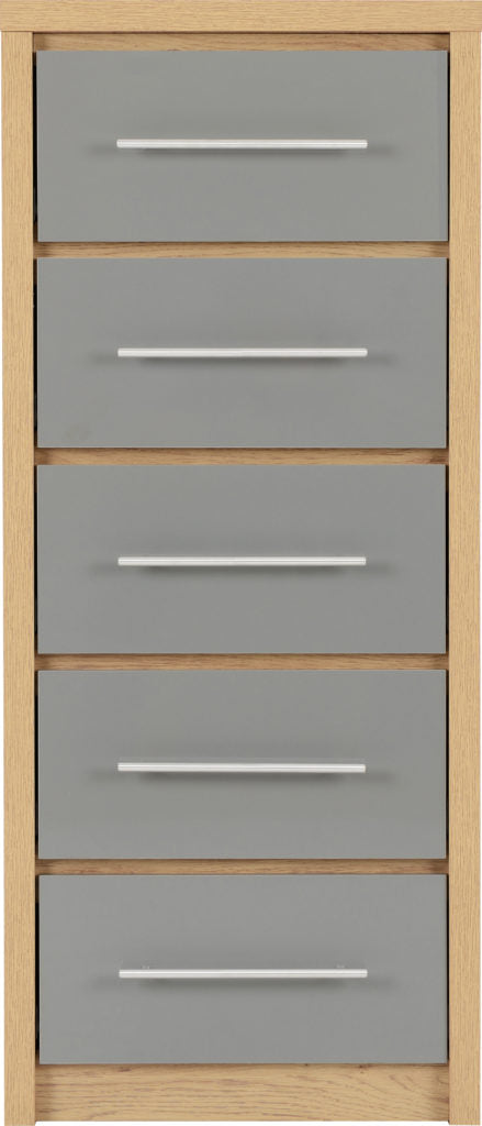 Seville-narrow-chest-drawers-grey-front