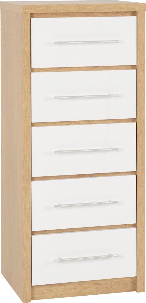 Seville-narrow-chest-drawers-white