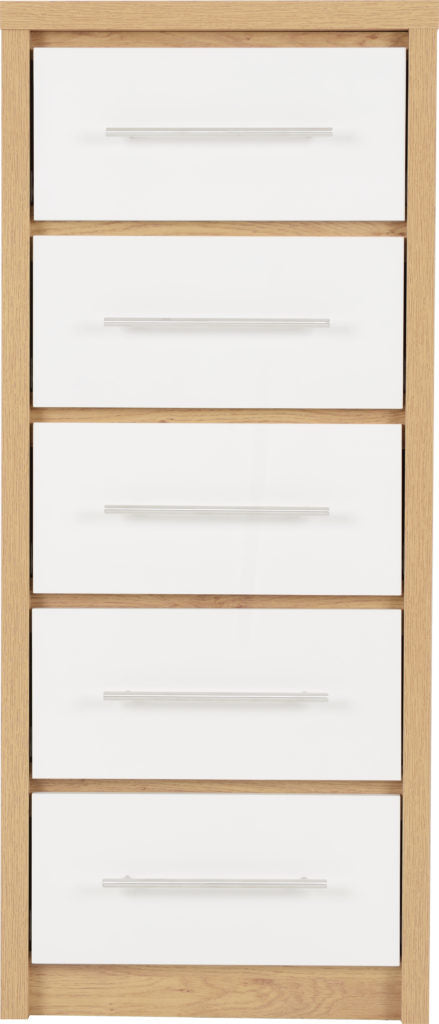 Seville-narrow-chest-drawers-white-front