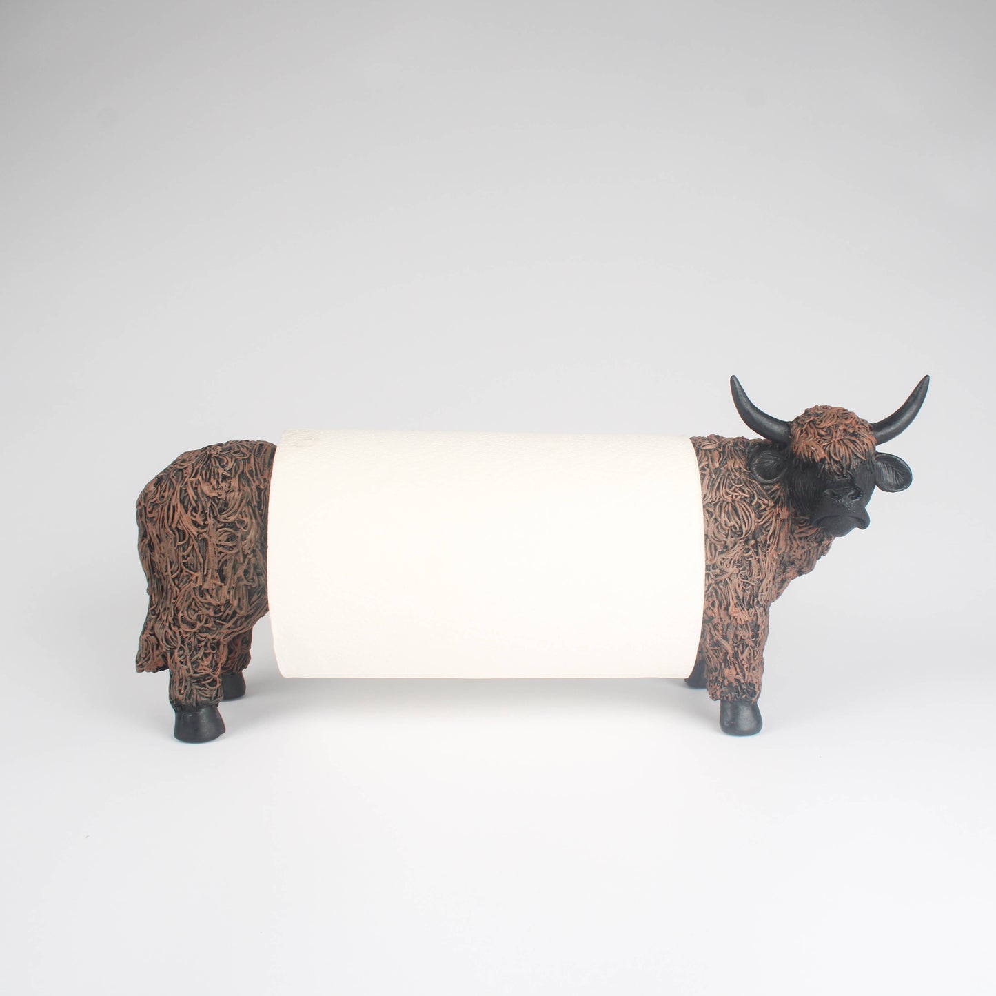 Highland Cow Toilet Roll Holder | Rustic Kitchen Decor