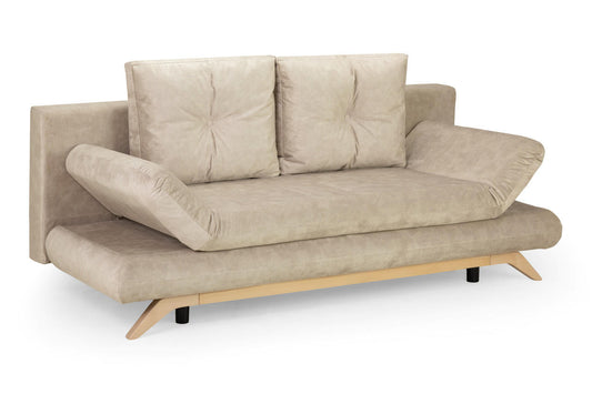 Athell Mocha 3 Seater Sofa Bed