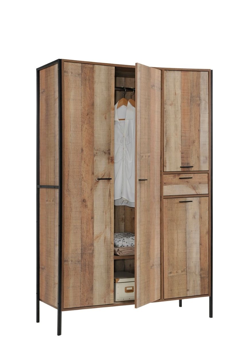 Stretton-4-door-wardrobe-bedroom-set-open