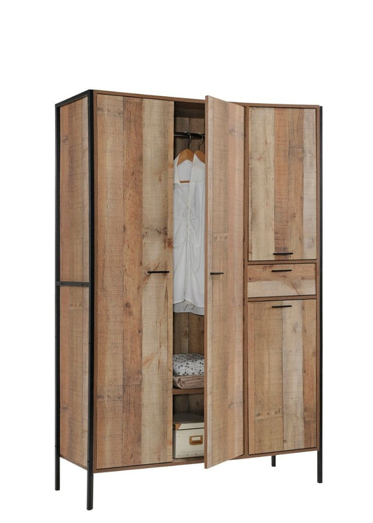 Stretton-4-door-wardrobe-bedroom-set-open