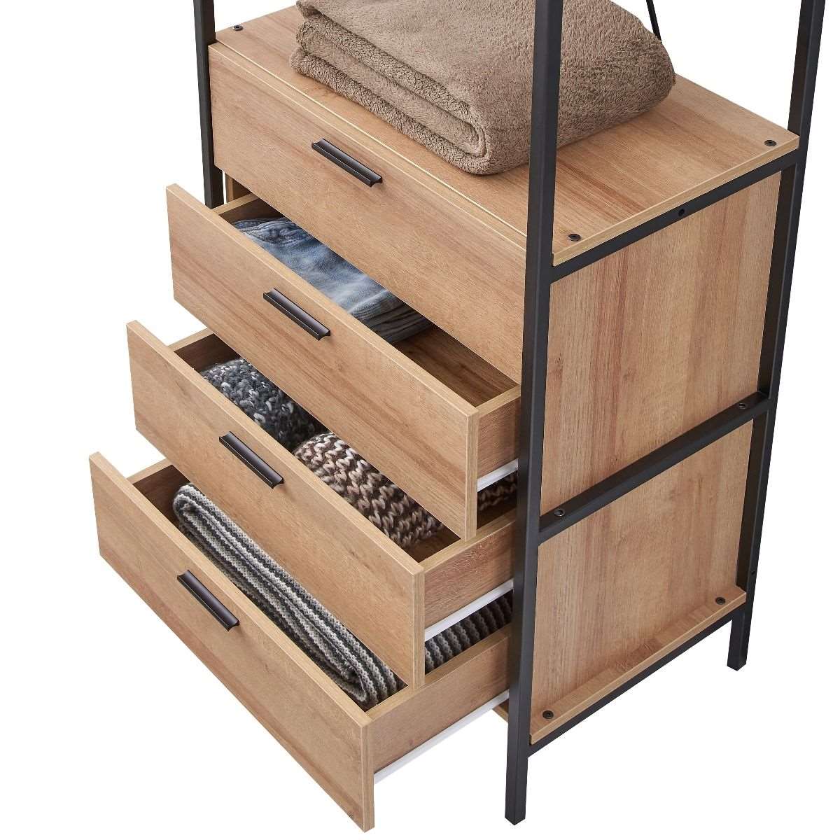 Claire-open-wardrobe-drawers-detail