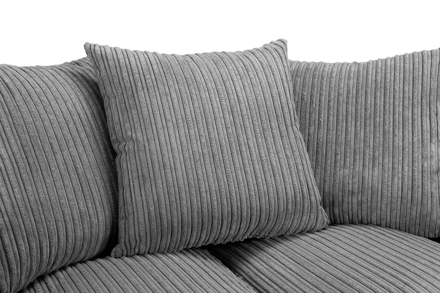 Harley Jumbo Corner Sofa - Grey