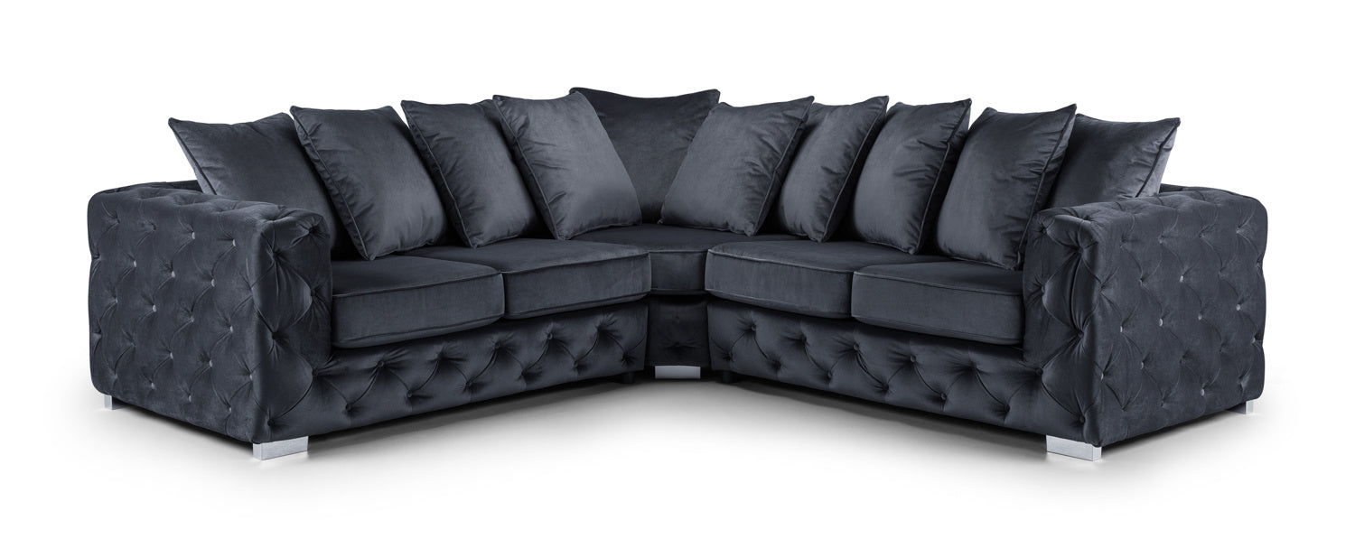 Ankara Slate Large Corner Sofa
