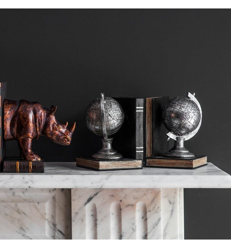 Pair of Globes Bookends