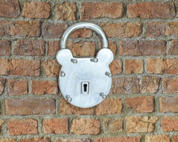 Porta-chaves de cadeado de alumínio legal
