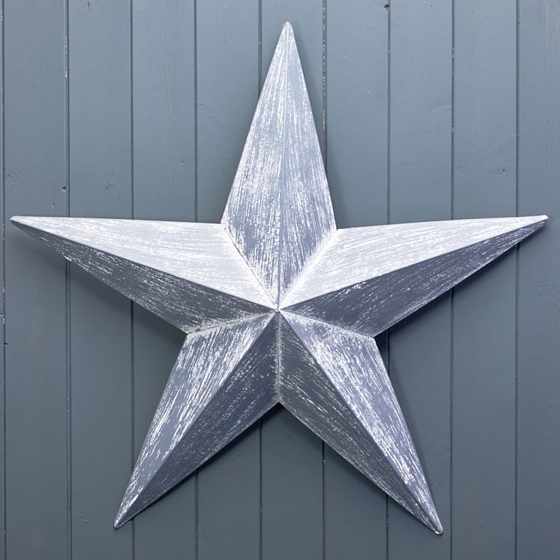 Grey Metal Star - 2 Sizes