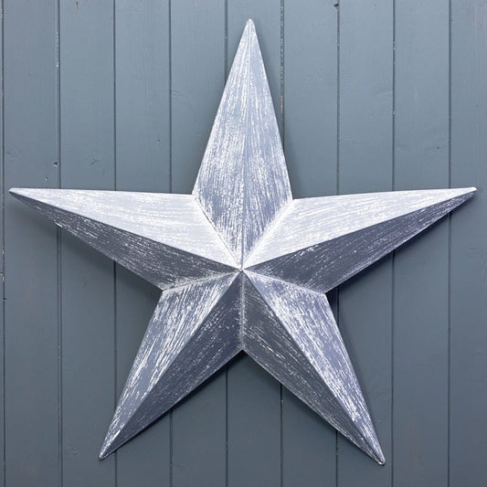Grey Metal Star - 2 Sizes