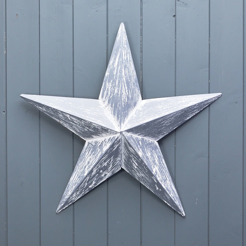 Grey Metal Star - 2 Sizes